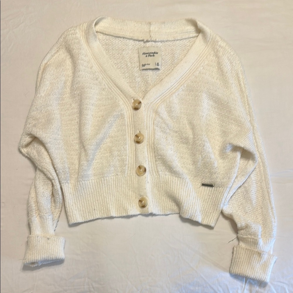 Abercrombie Button-Up Cropped Women's Sweater